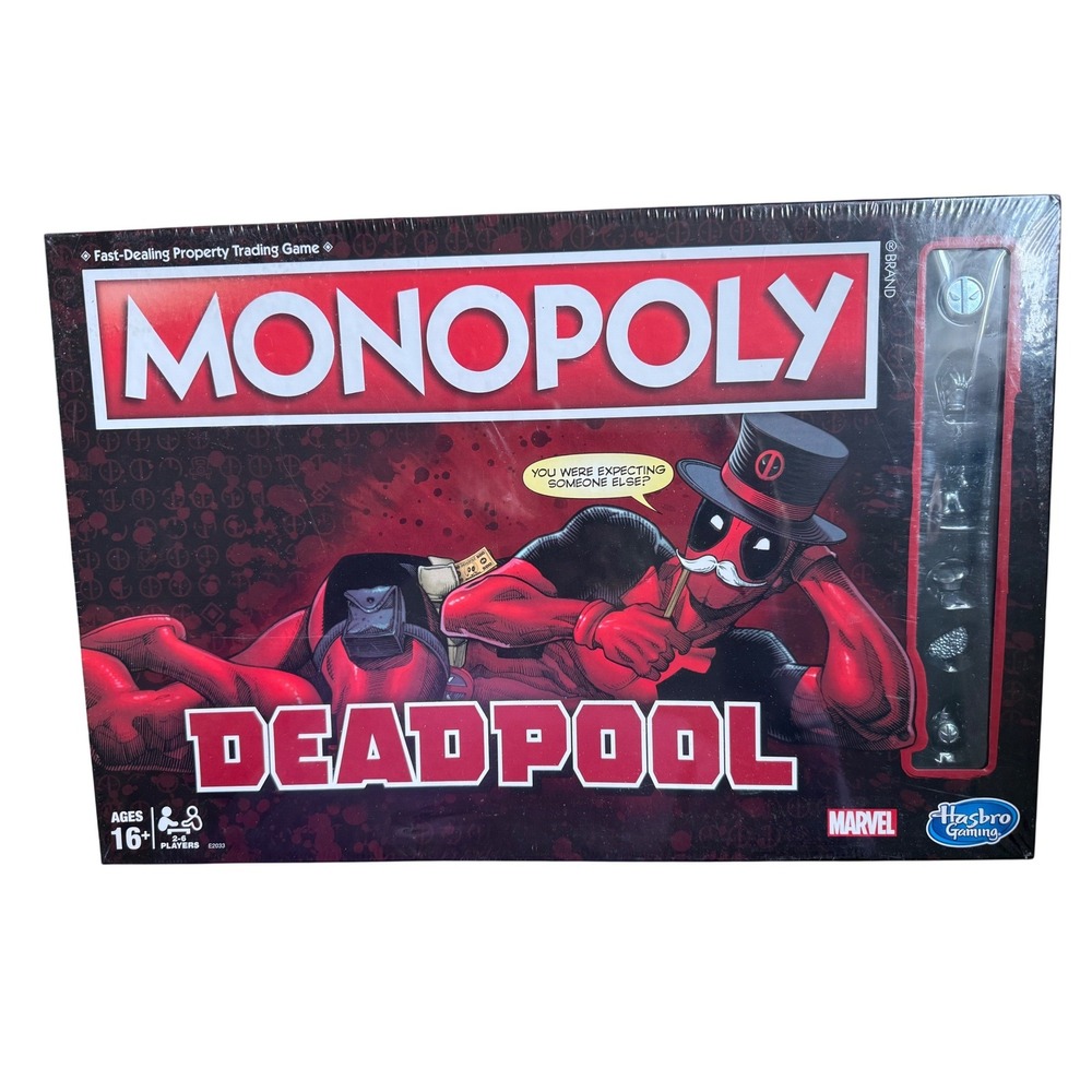 NEW Monopoly Deadpool Edition Board Game Marvel Hasbro Game Sealed